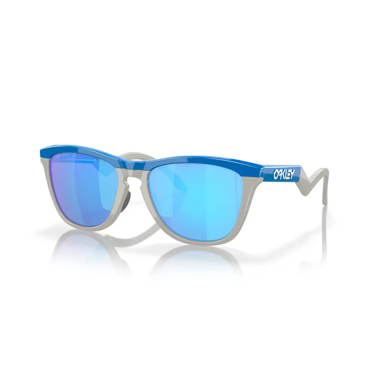 Frogskins Hybrid Sunglasses OO9289-0355 Blue/cool Grey W/ Prizm Sapphire by Oakley