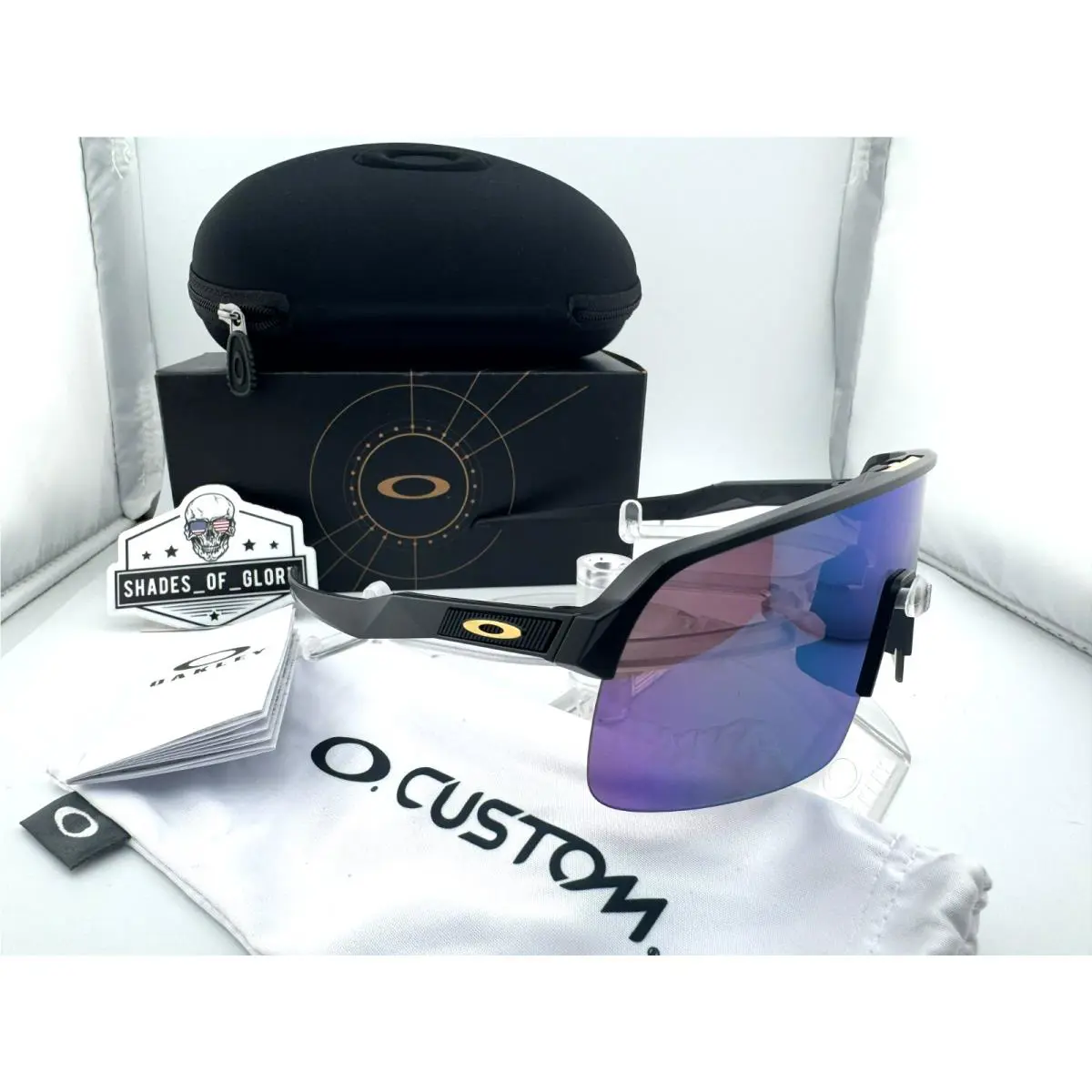 Sutro Lite Custom Matte Black Gold W/ Prizm Jade Iridium Sunglasses by Oakley
