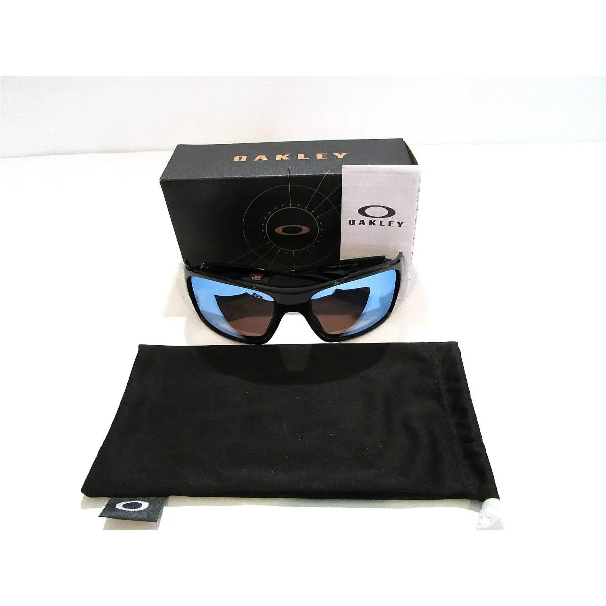 Turbine 009263-1463 Polished Black UV Polarized Sunglasses Rx-able Frame by Oakley