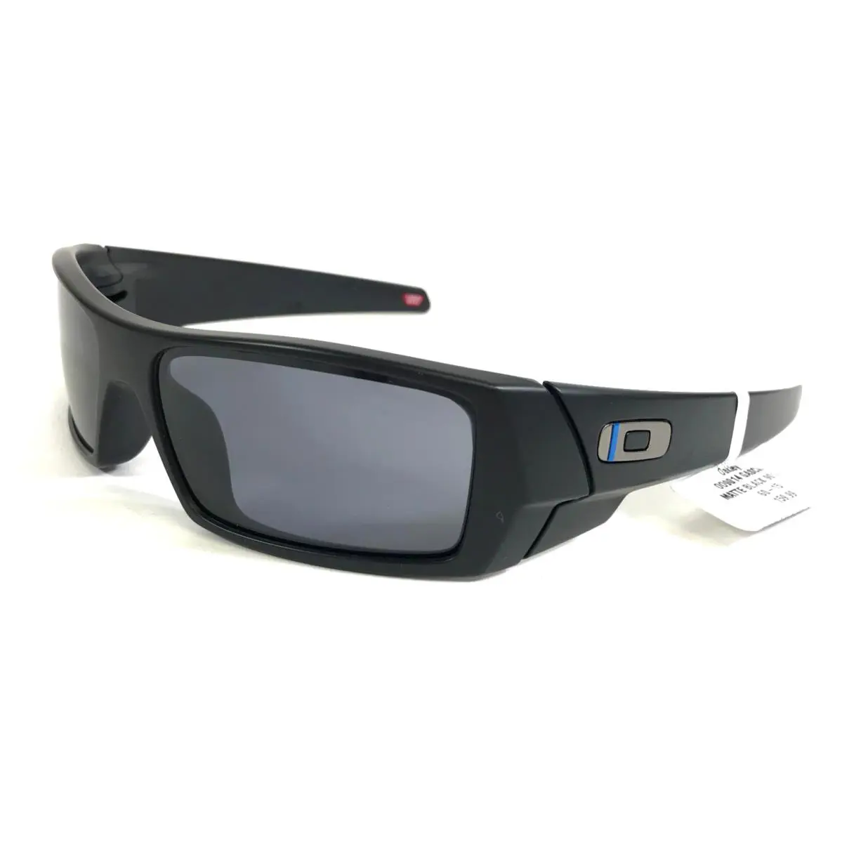 Sunglasses Gascan 009014-11 Matte Black Thin Blue Line w Dark Grey Lenses by Oakley