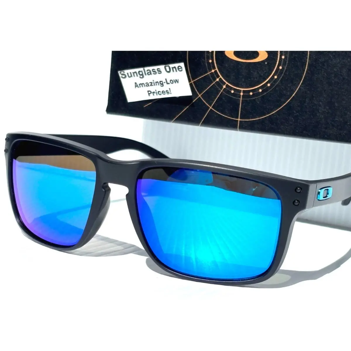Holbrook Xxl Matte Black Prizm Sapphire Lens Sunglass 9487-05 by Oakley