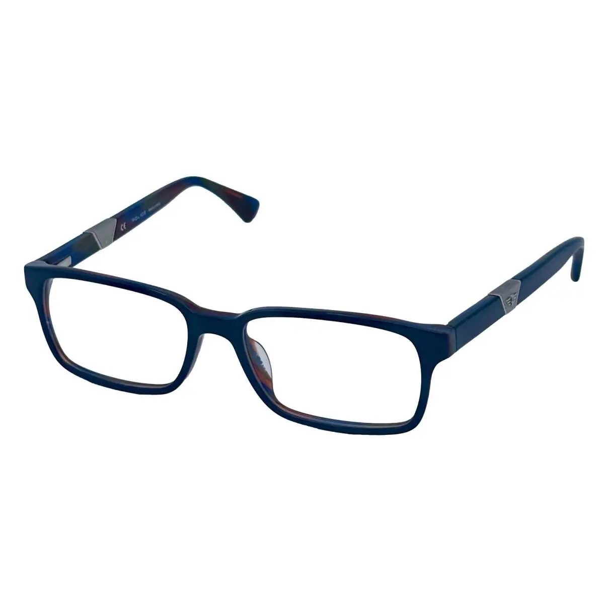 Police Mens Eyeglass Optical Frame Plastic Rectangle Blue Fade V1831M 06ZM. 53mm