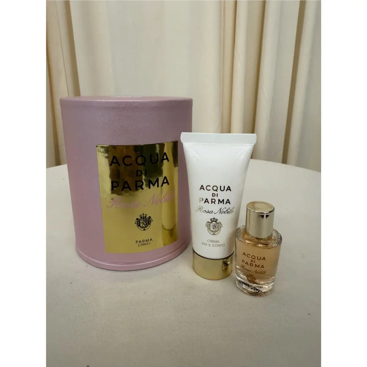 Acqua Di Parma Rosa Nobile 5 ml Edt Splash and 20g Lotion Mini Set