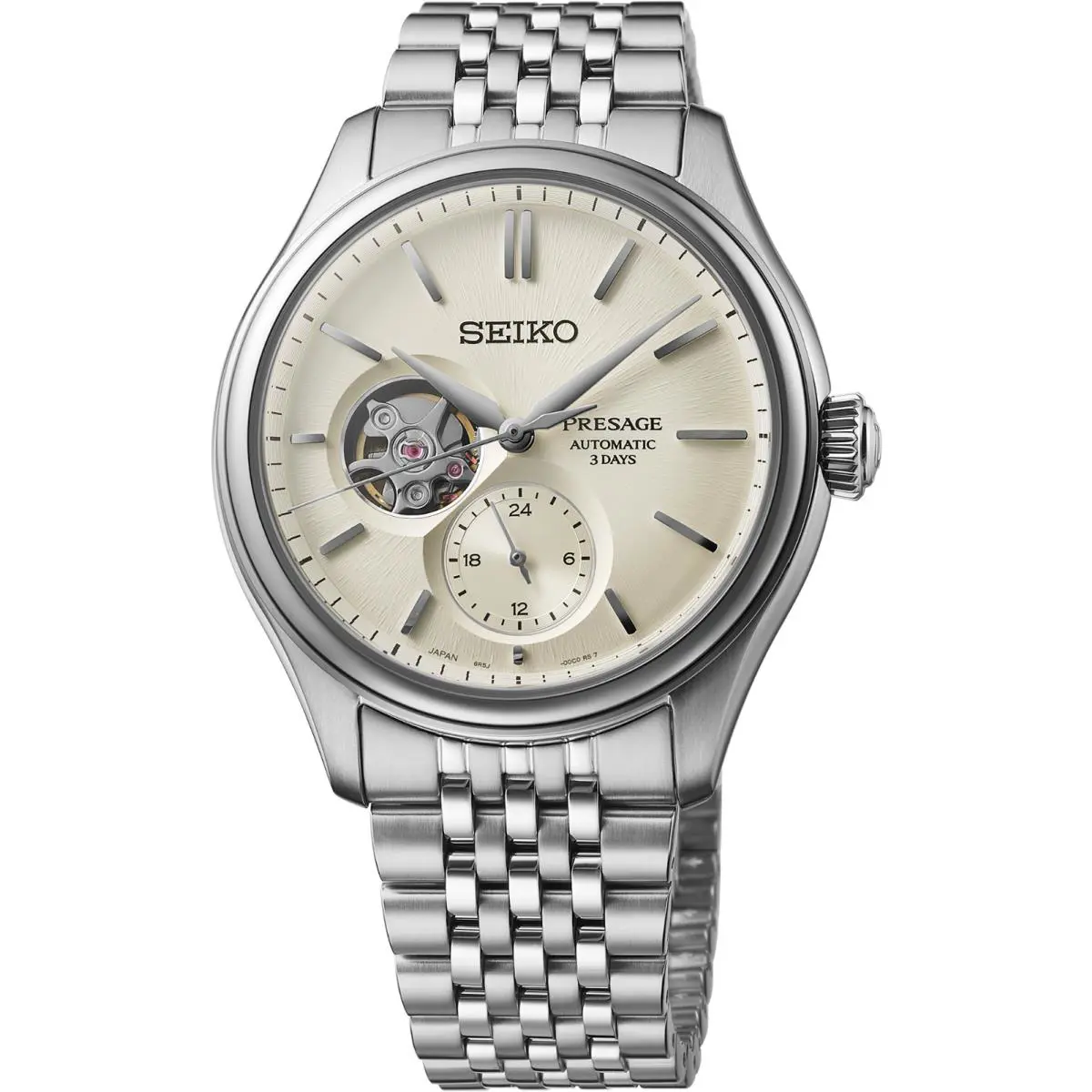 Seiko Presage Classic Series Ivory Dial Stainless Men`s Watch SPB469