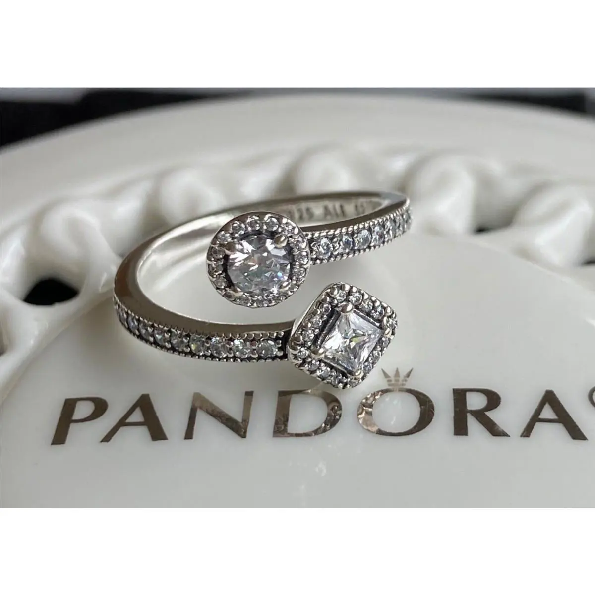 Pandora Abstract Elegance Ring 191031CZ