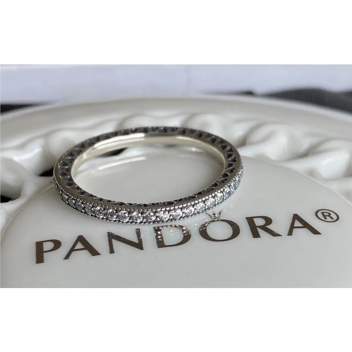 Pandora Sparkle Hearts Ring 190963CZ