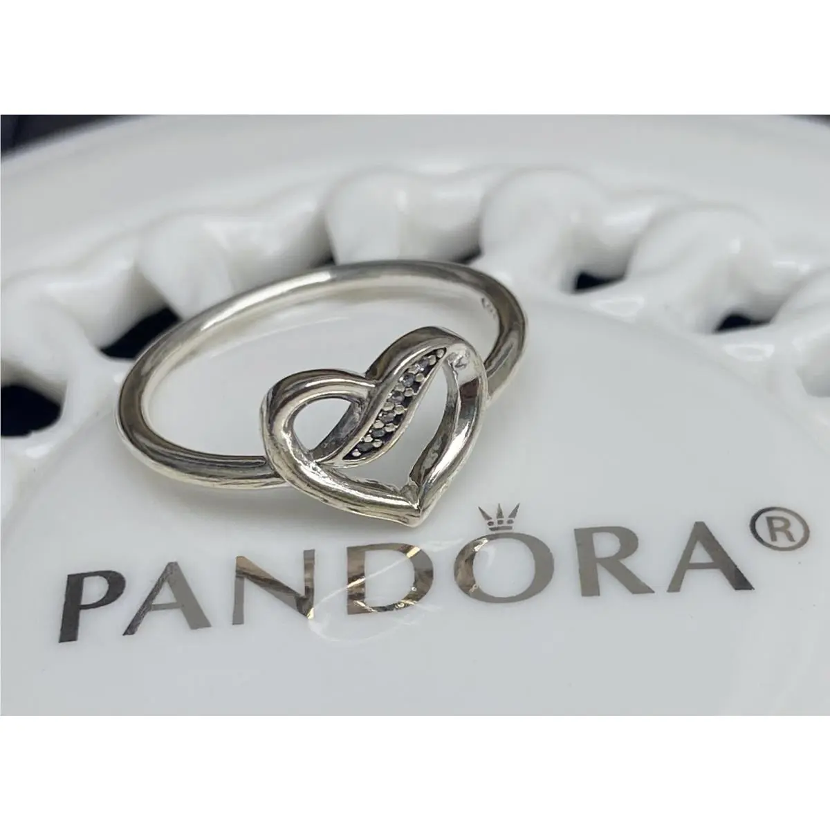 Pandora Ribbons of Love Ring 191022CZ