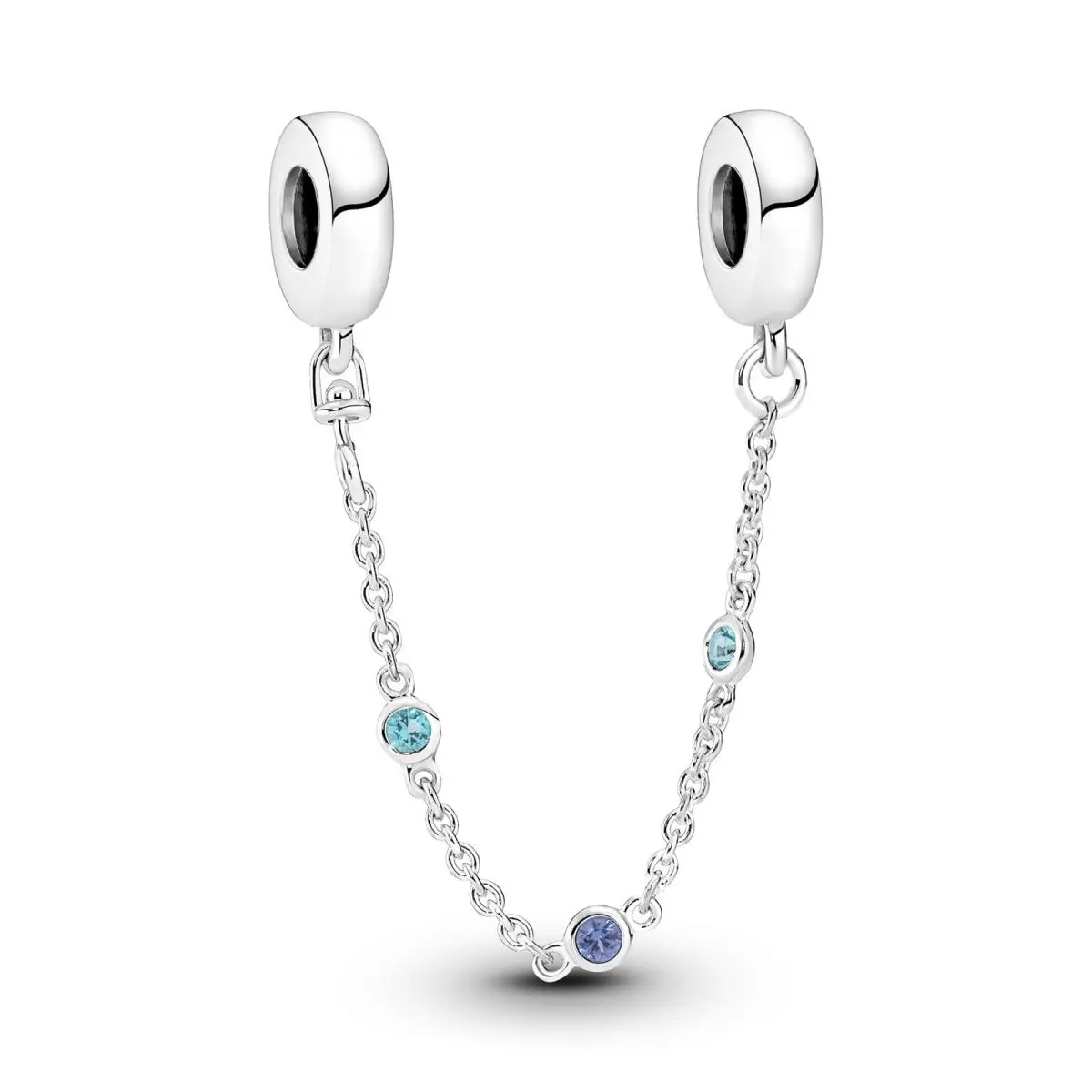 Pandora Triple Blue Stone Safety Chain 791688C01-05