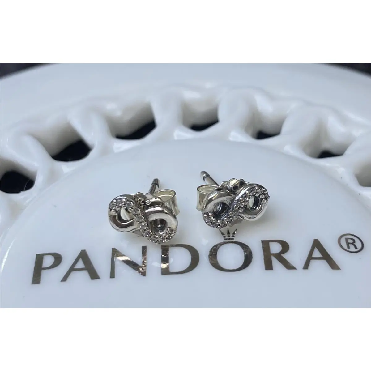Pandora Infinite Love Stud Earrings 290695CZ