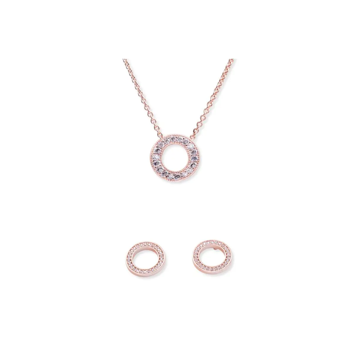 Pandora Sparkling Pave Circle Jewelry Gift Set