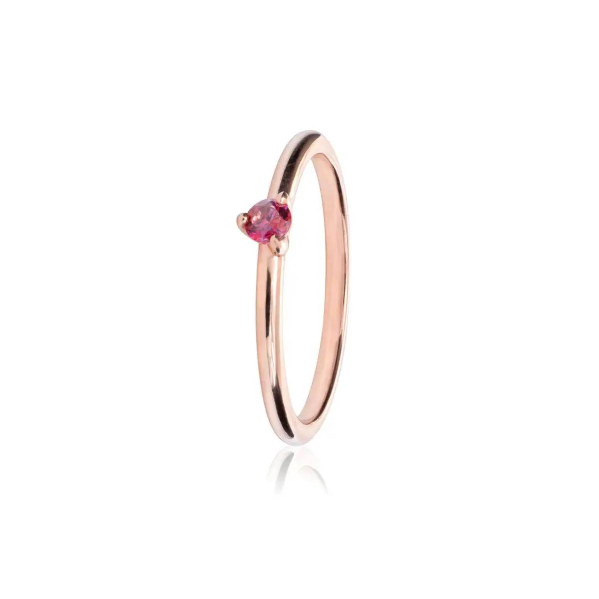 Pandora Rose Red Solitaire Ring - 189259C01-56