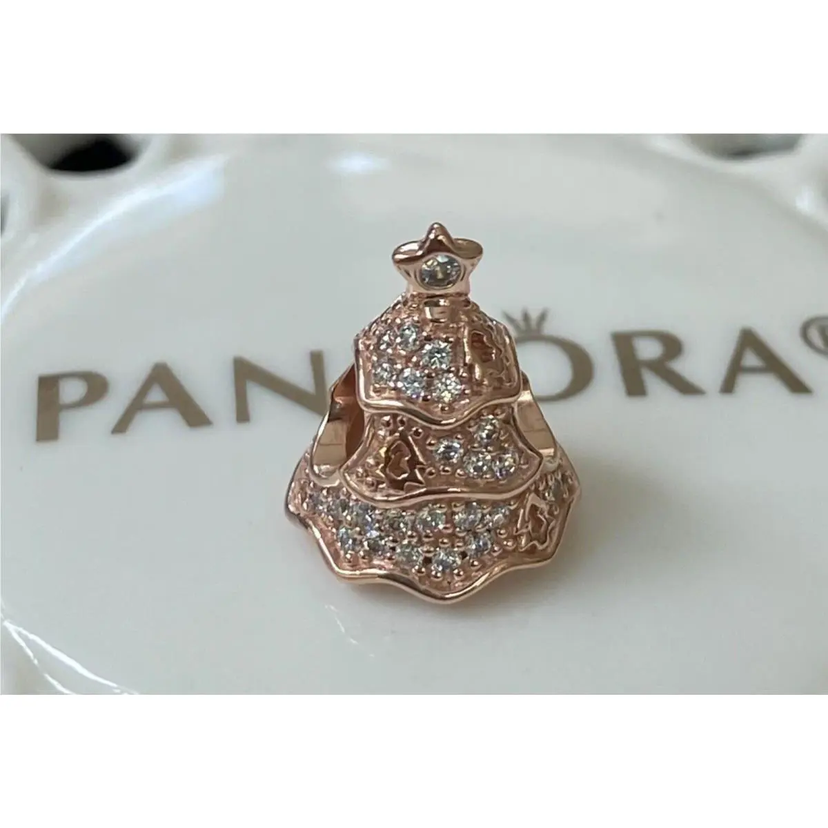 Pandora Rose Twinkling Christmas Tree Charm 781765CZ