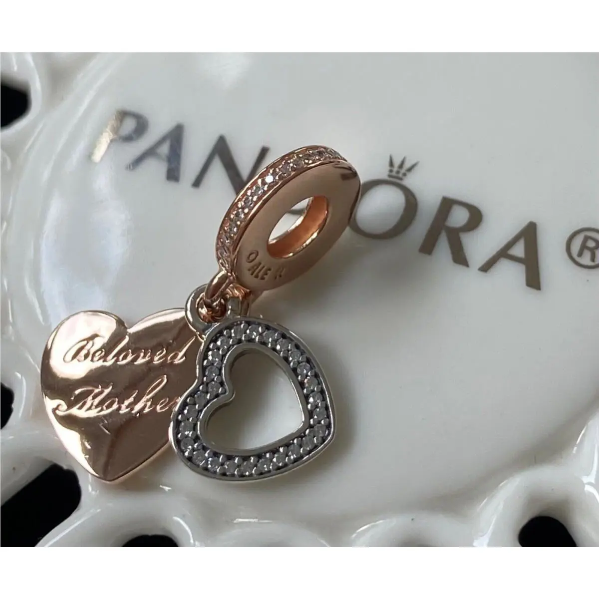 Pandora Rose Beloved Mother Charm 781883CZ