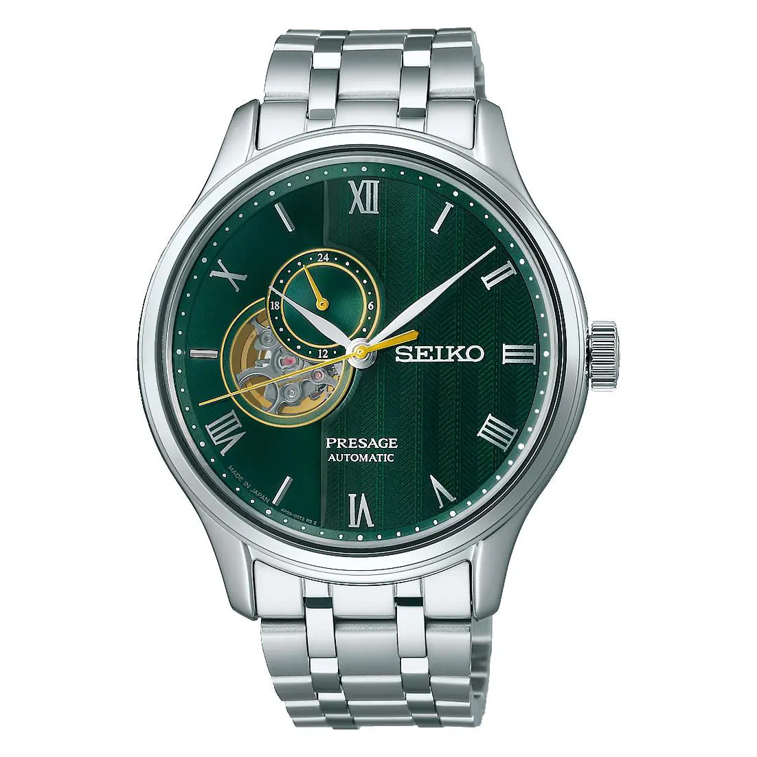 Seiko Presage SSA463 42 mm Steel Japanese Gardens Green Automatic Men`s Watch