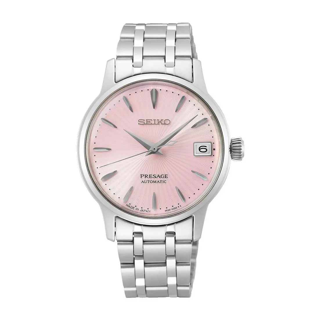 Seiko Ladies Presage Automatic Pink Dial Watch - SRP839J1