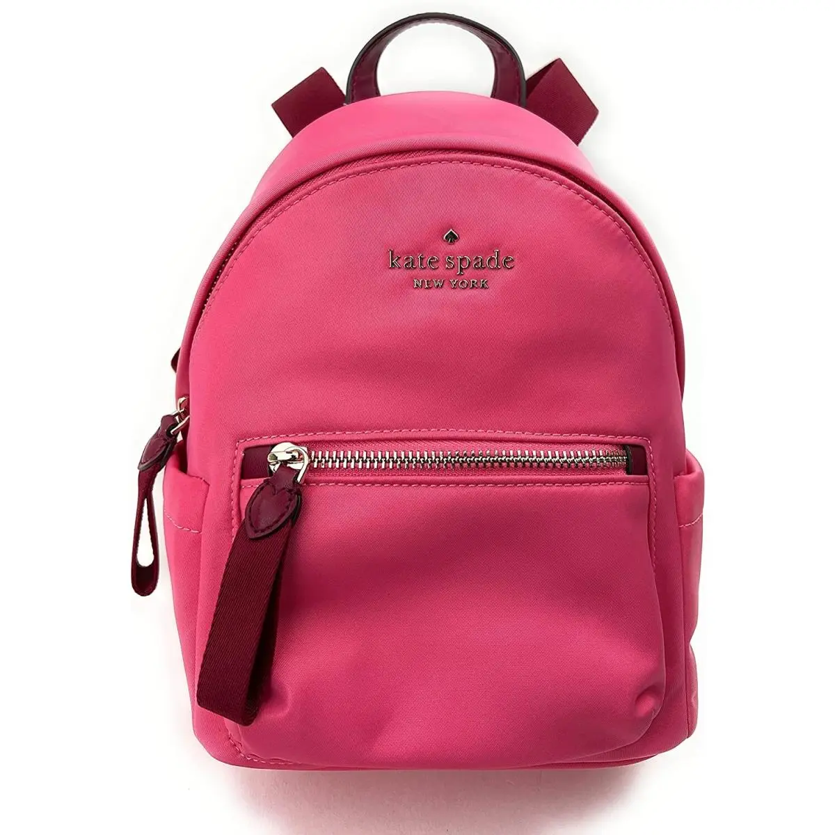 Kate Spade Chelsea The Little Better Nylon Mini Backpack - Deep Dahlia - Lining: Beige, Exterior: Pink, Hardware: Gold