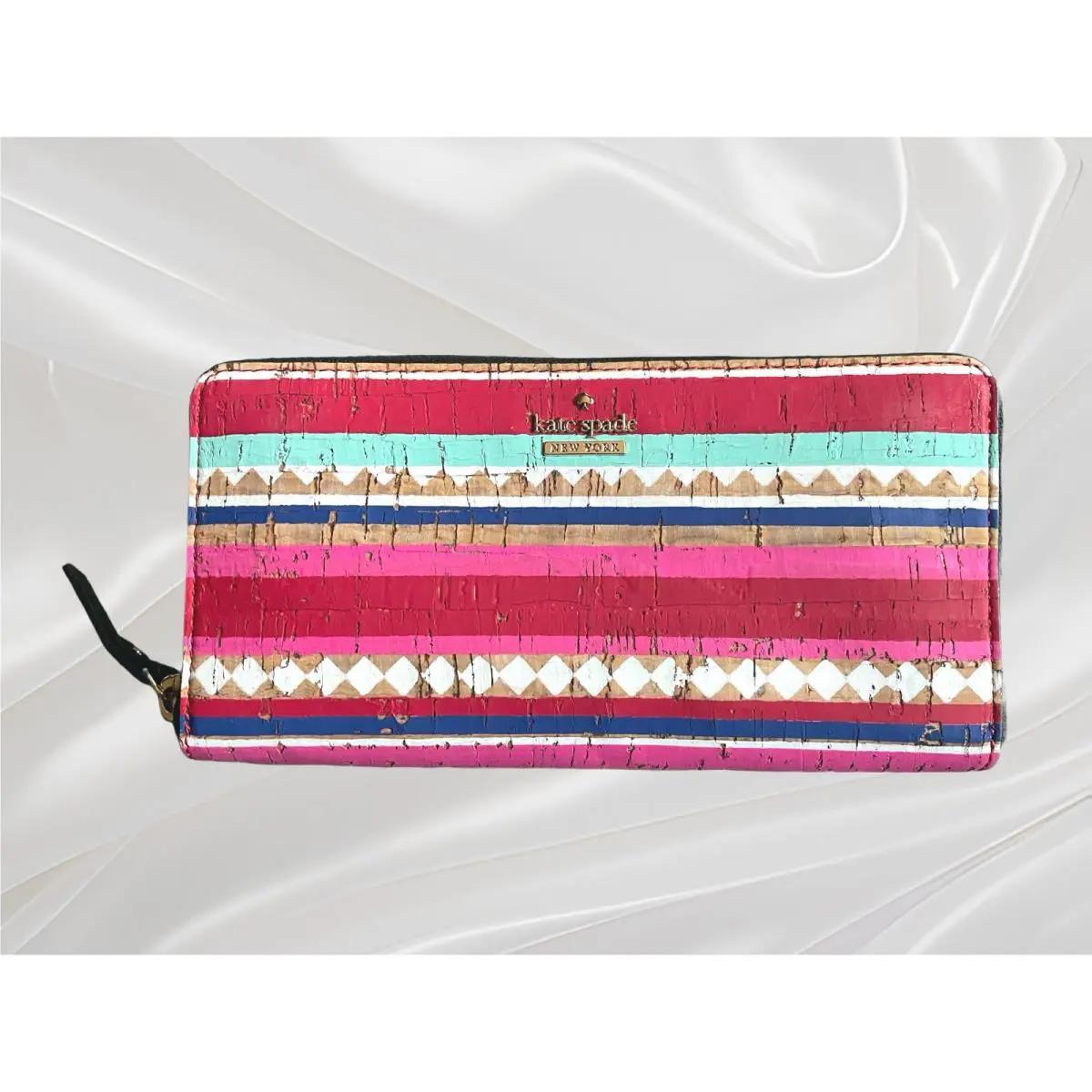 Kate Spade Stacy Campus Lane Bifold Clutch Wallet Inmulticolor Cork