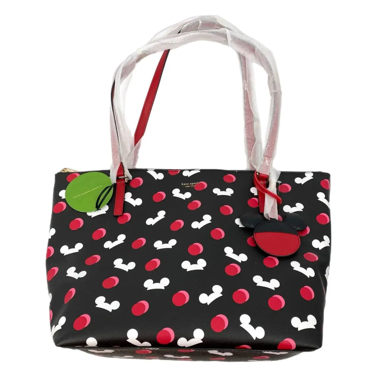 Kate Spade Disney Black Red Mickey Mouse Large Tote Women’s OS