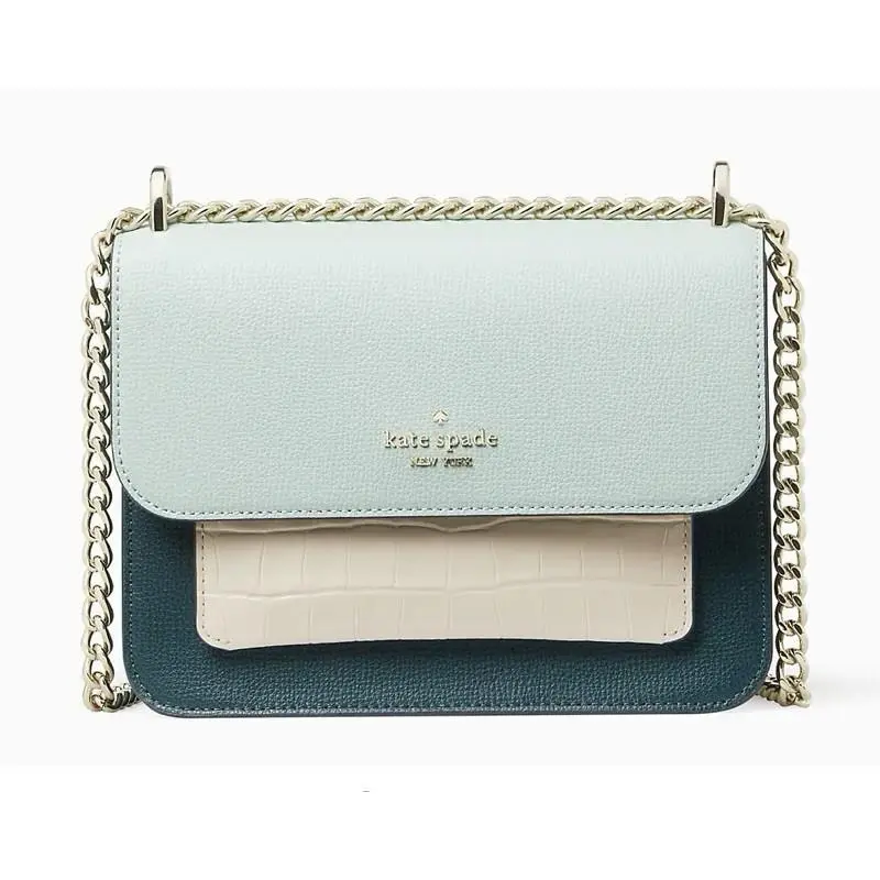 Kate Spade Remi Colorblock Croc Embossed Chain Crossbody