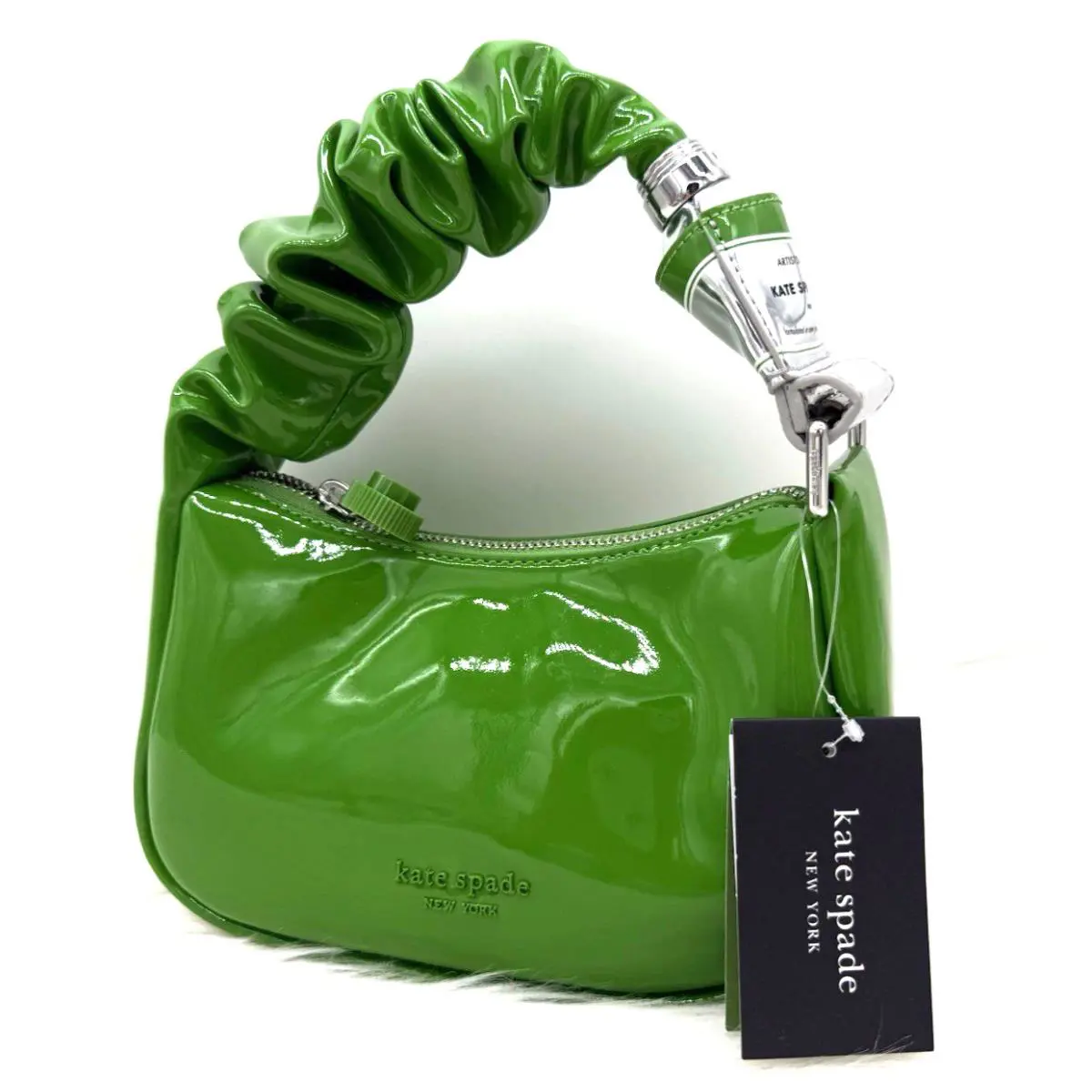 Kate Spade New York Squeeze Patent PU Mini Bag In Kate Spade Green