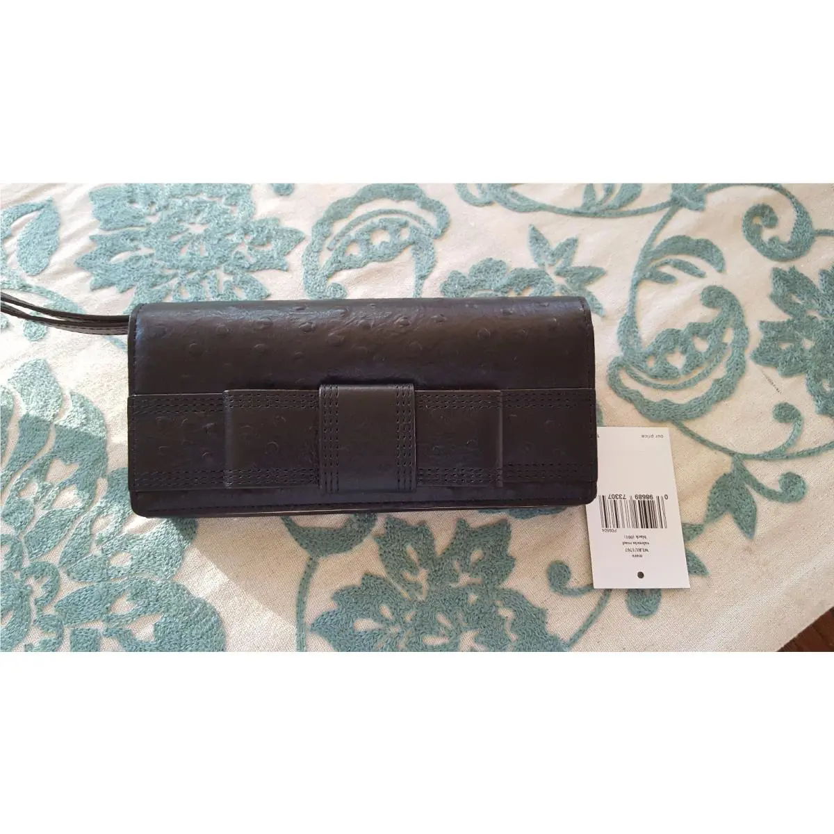 Kate Spade Black Leather Mara Valencia Road Snap Wallet Wlru 1767 Wallet