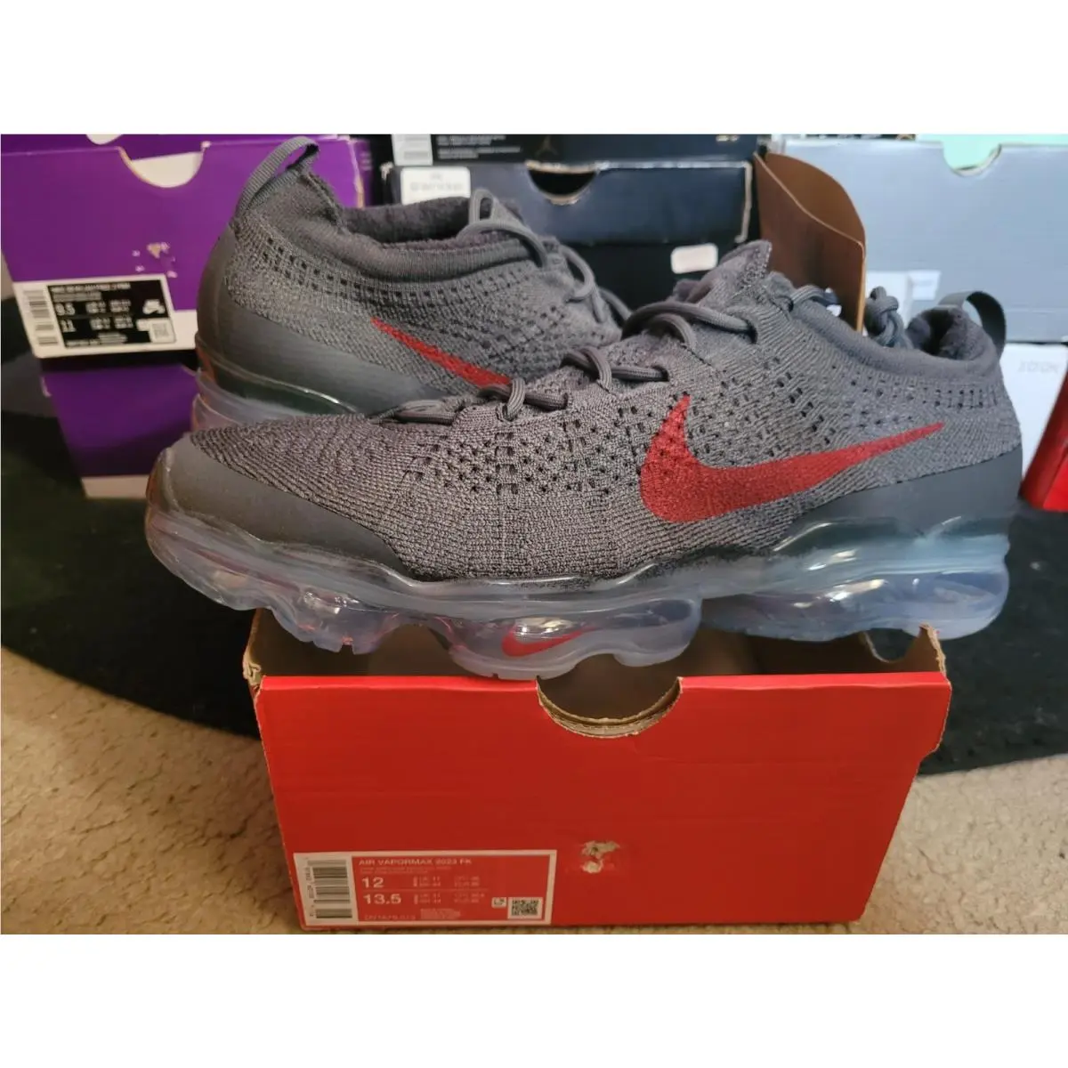 Nike shoes - Vapormax 2023 Flyknit - Vapormax Flyknit - DV1678-019 - Gray 8