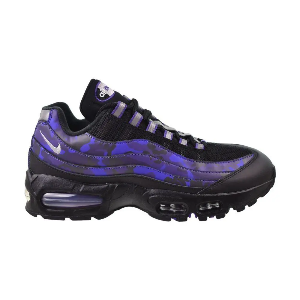 Nike Air Max 95 OG QS Camo Men`s Shoes Court Purple/vast Grey/black - Court Purple/Black/Cave Purple/Vast Grey
