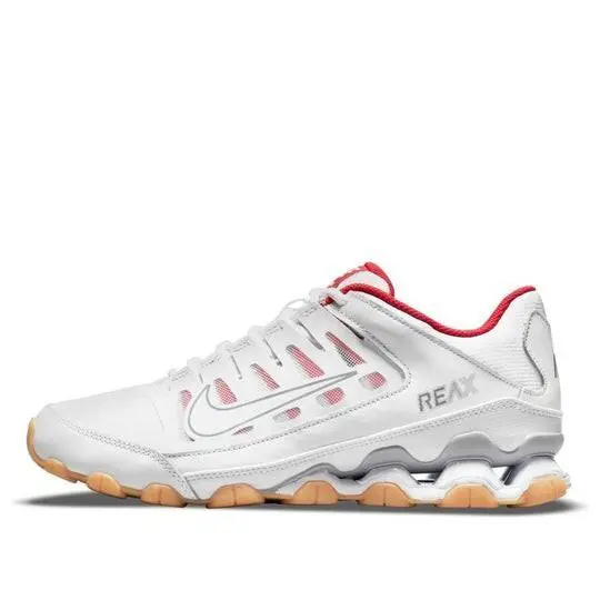 Nike Reax 8 TR Mesh Workout Comfort Running Training Sneaker Men`s 621716-103 - White/White-Wolf Grey