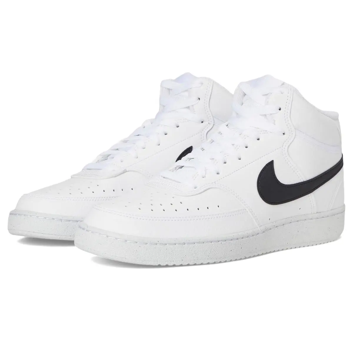Man`s Sneakers Athletic Shoes Nike Court Vision Mid Next Nature - White/Black/White
