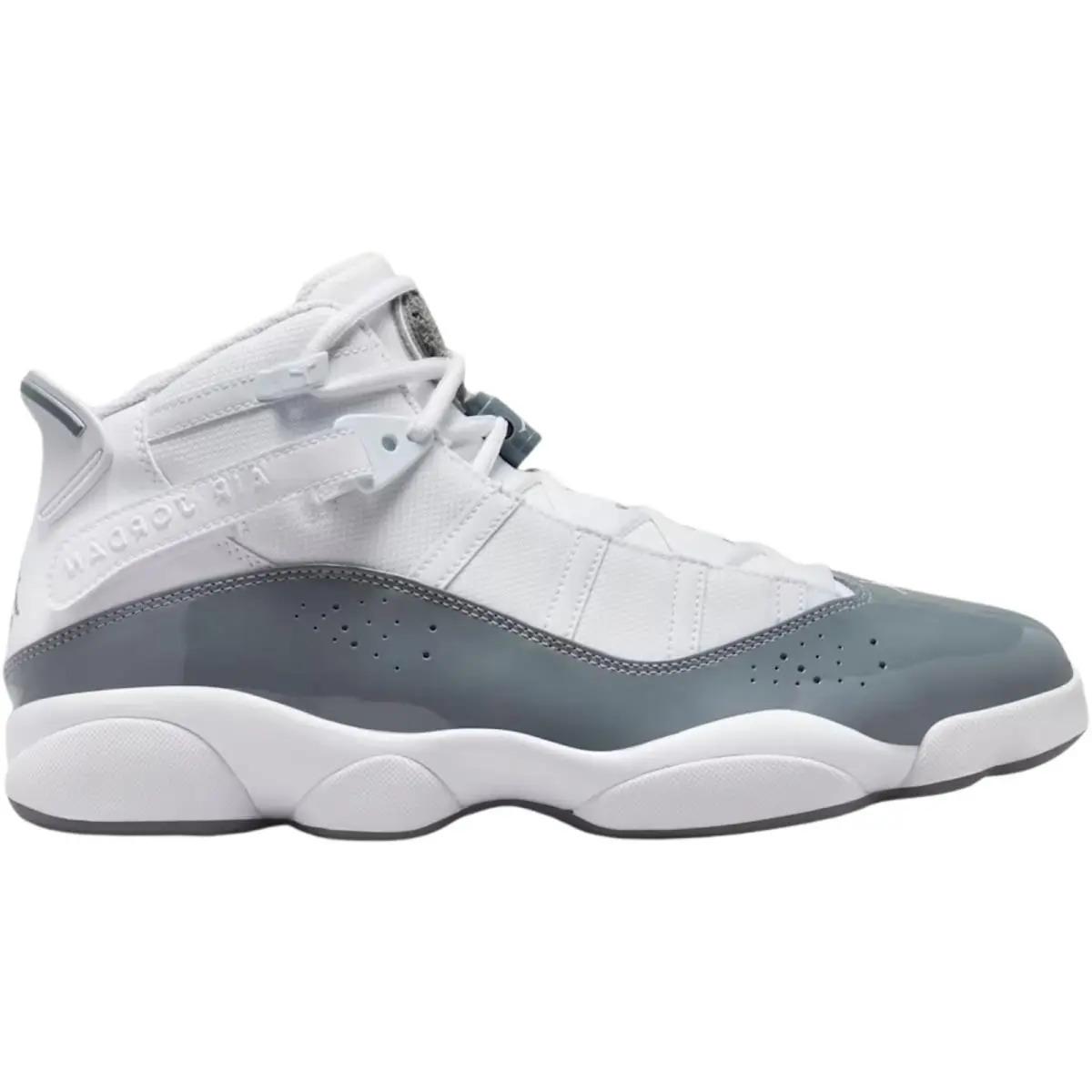 Air Jordan 6 Rings Men Basketball Shoe US Size 7-14 Colors White/White/Cool Grey by Nike
