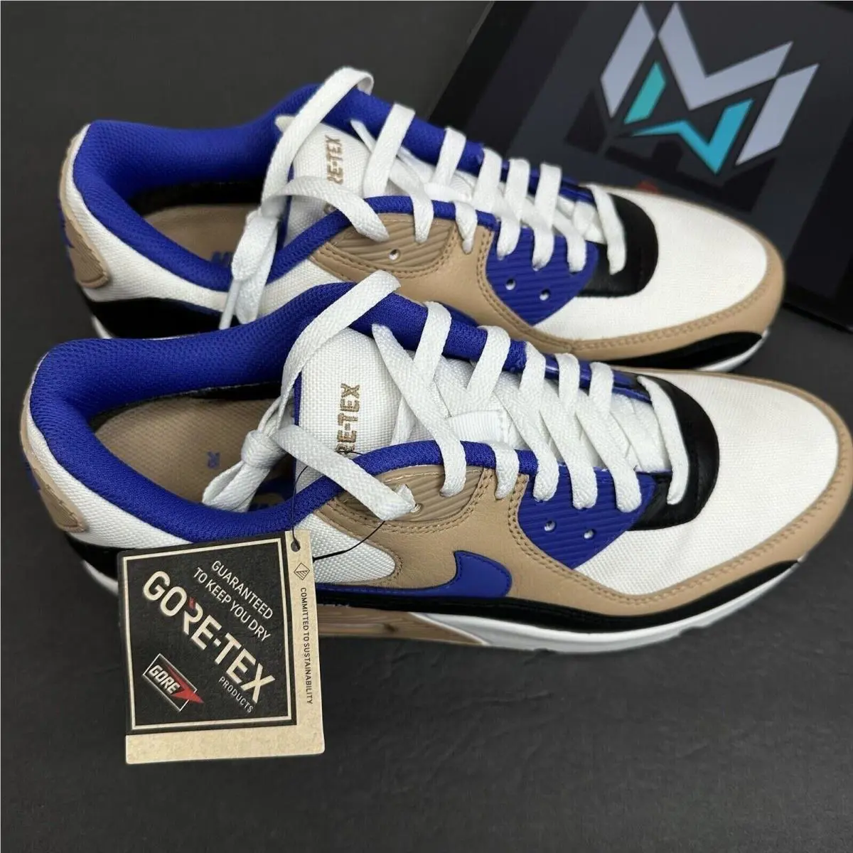 Nike shoes - Nike Air Max 90 - Air Max - FD5810 100 - Summit White/Lapis-Hemp-Black (UPC: 196969077310) 3
