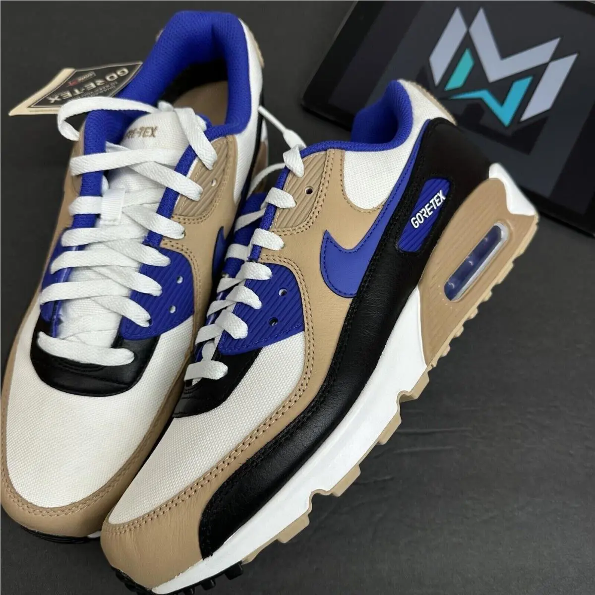 Nike shoes - Nike Air Max 90 - Air Max - FD5810 100 - Summit White/Lapis-Hemp-Black (UPC: 196969077310) 6