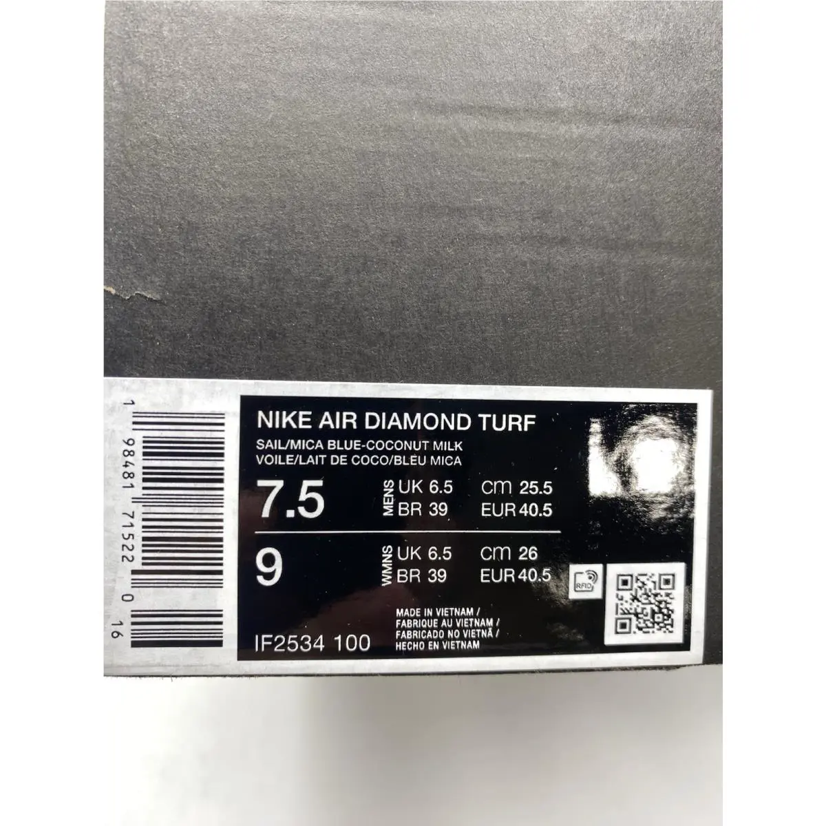 Nike shoes - Nike Air Diamond Turf - Air Diamond Turf - IF2534-100 - Blue (UPC: 198481715220) 6