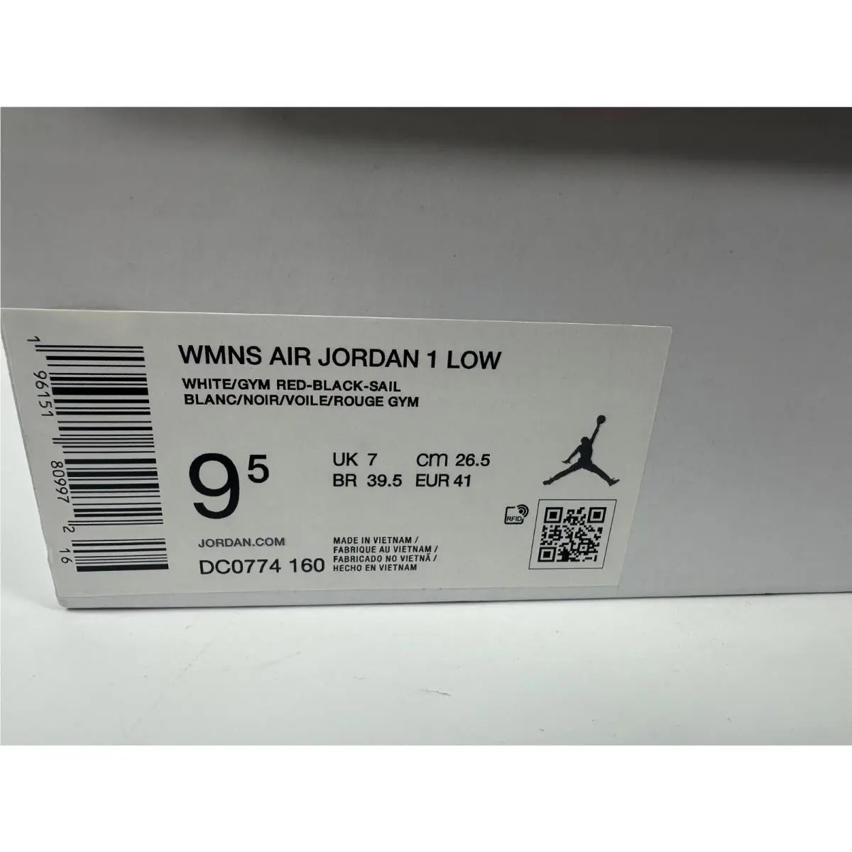 Nike shoes - Air Jordan 1 Low - Air Low - DC0774-160 - Red 0