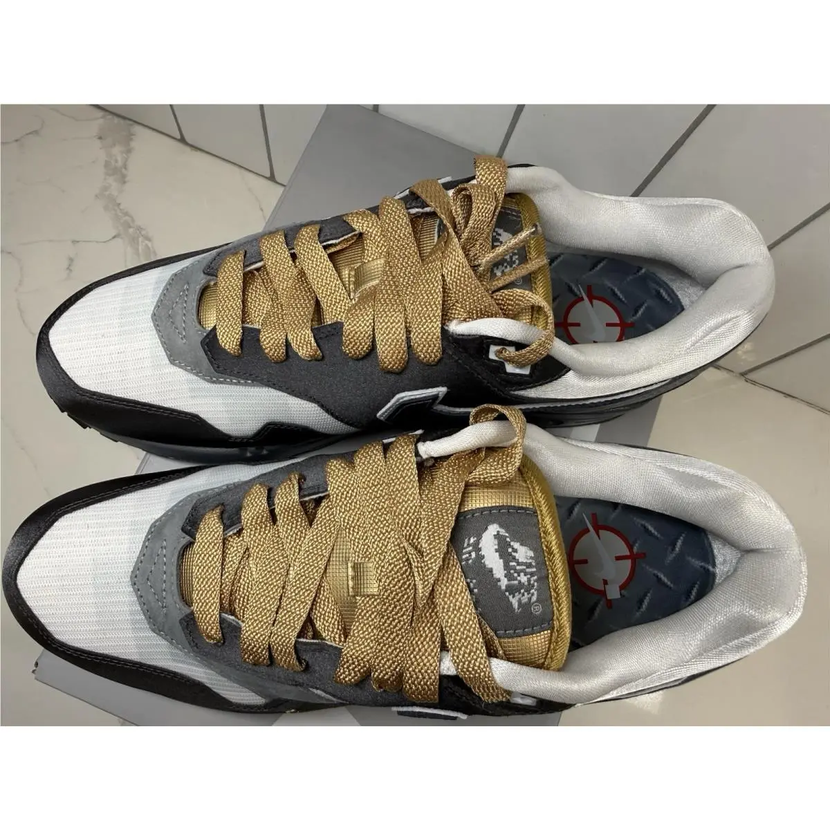 Nike shoes - Nike Air Max 1 - Air Max - IB9898-001 - Gray, Manufacturer: Dark Smoke Grey/White/Metallic Gold 2