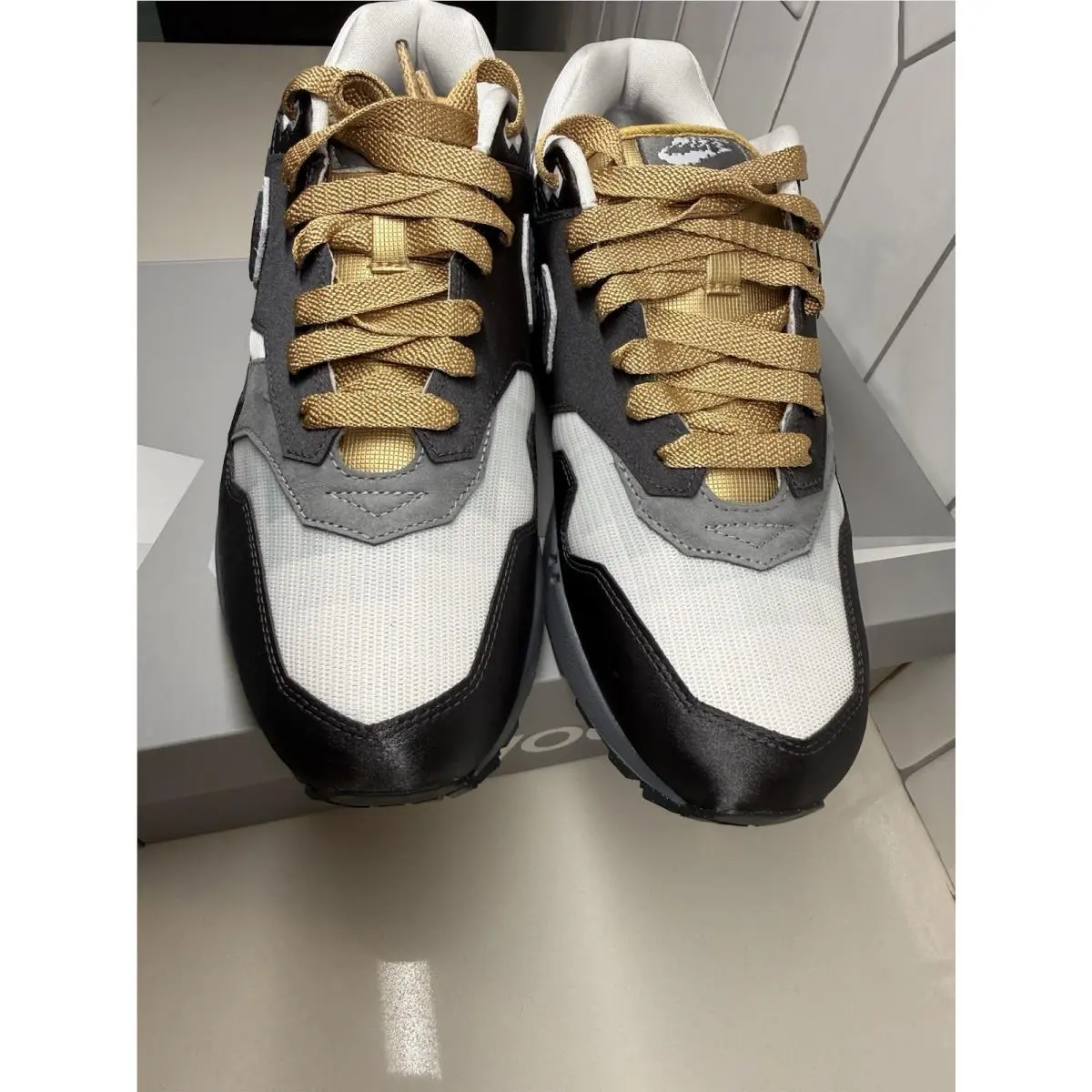 Nike shoes - Nike Air Max 1 - Air Max - IB9898-001 - Gray, Manufacturer: Dark Smoke Grey/White/Metallic Gold 4
