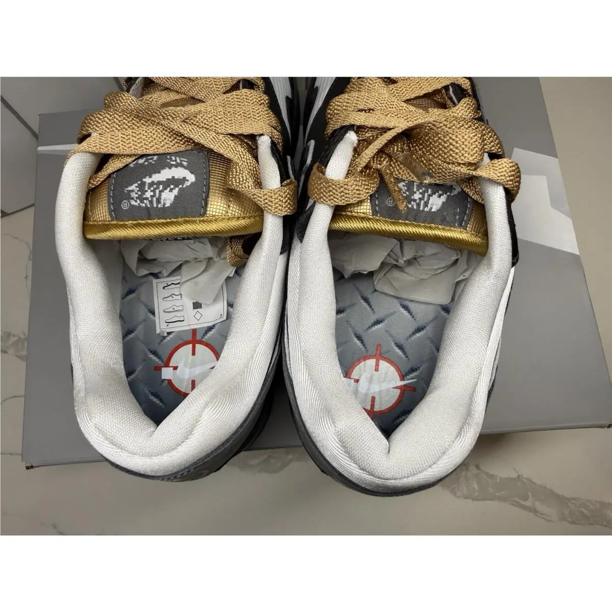 Nike shoes - Nike Air Max 1 - Air Max - IB9898-001 - Gray, Manufacturer: Dark Smoke Grey/White/Metallic Gold 6