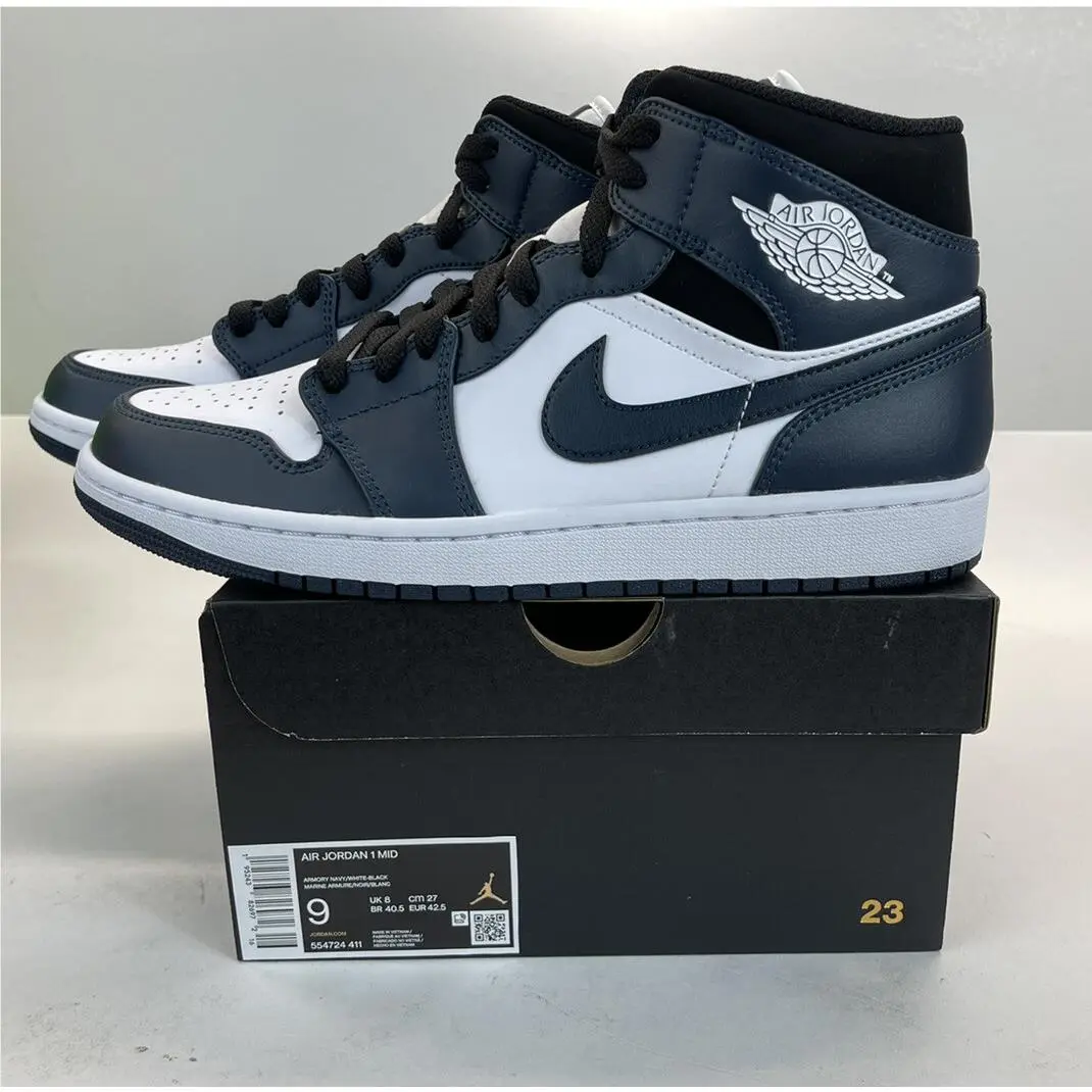 Nike shoes - Air Jordan 1 - Air - 554724-411 - Blue (UPC: 0195243826972) 11