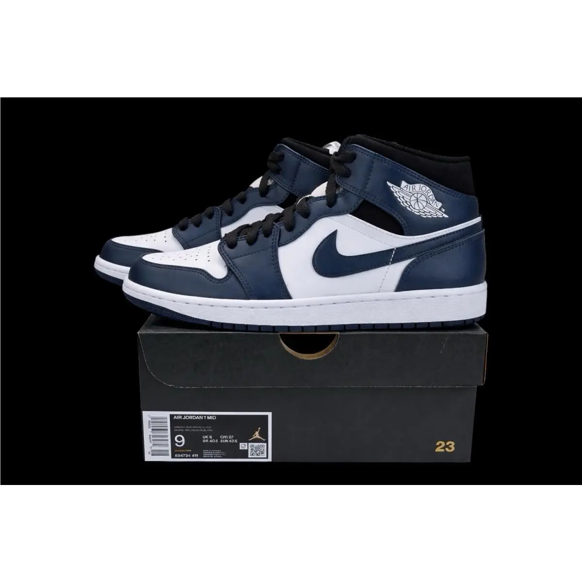 Nike shoes - Air Jordan 1 - Air - 554724-411 - Blue (UPC: 0195243826972) 1