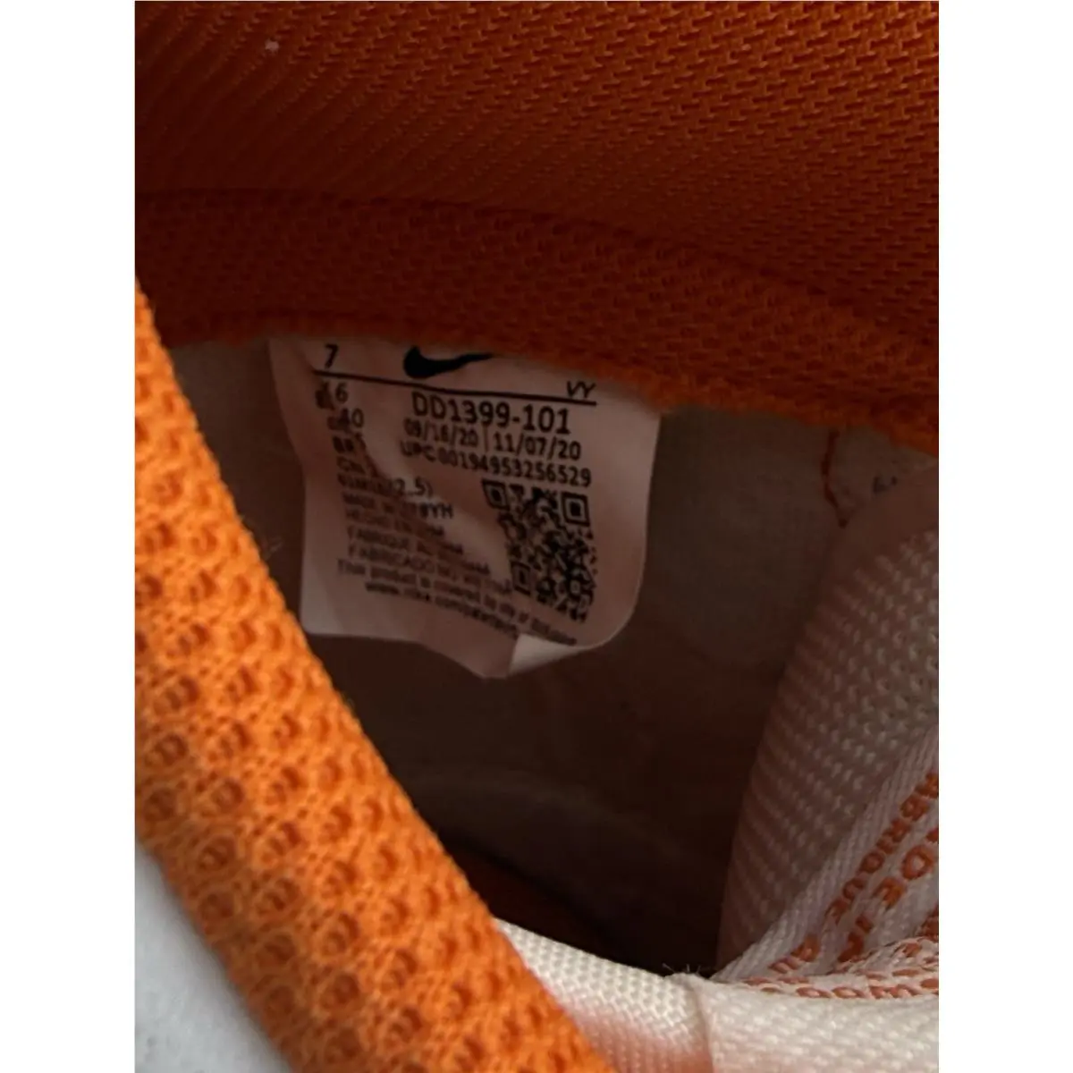Nike shoes - Nike Dunk - Dunk - DD1399-101 - Orange (UPC: 0194953256529) 3