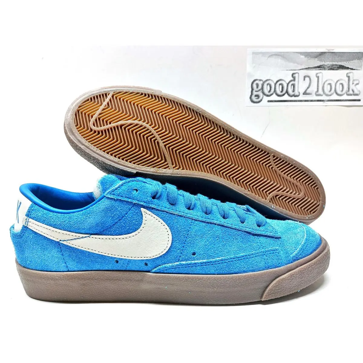 Nike Blazer Low Book Chevy QS Chevrolet Surf Blue Size Men`s 9 HV2197-400