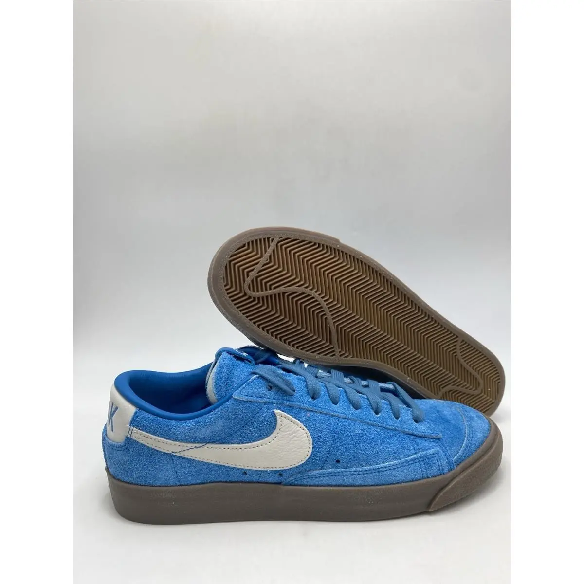 Blazer Low Book Chevy QS Blue Sail Dark Brown HV2197 400 Men`s Sz 9 by Nike