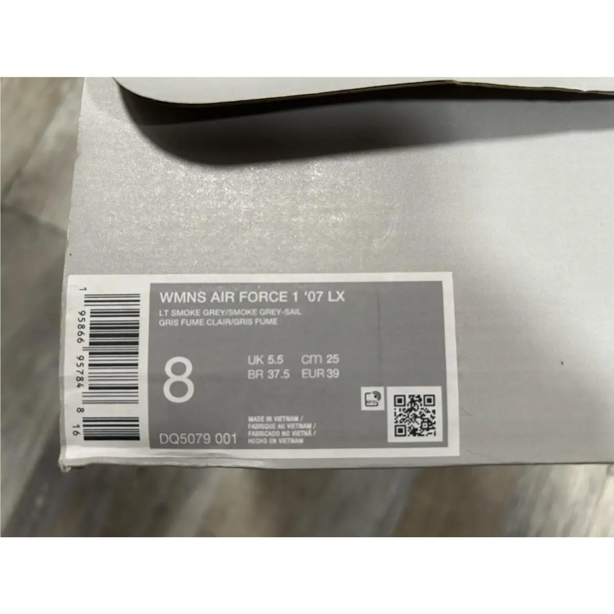 Nike shoes - Nike Air Force 1 - Air Force - DQ5079-001 - Light Smoke Gray/Sail White/White/Smoke Gray 5