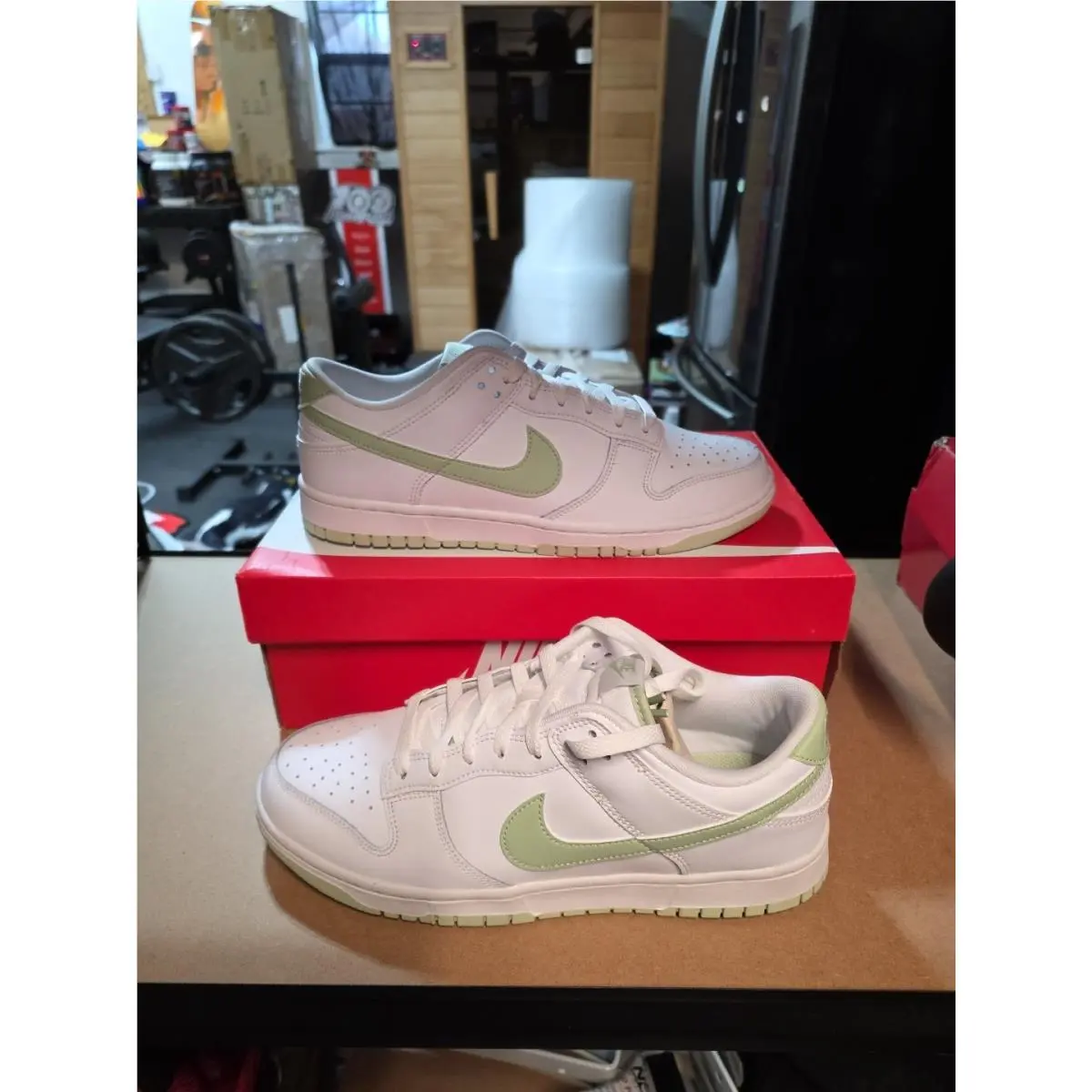 Nike Dunk Low Retro White Honeydew Green DV0831-105 Men`s 10