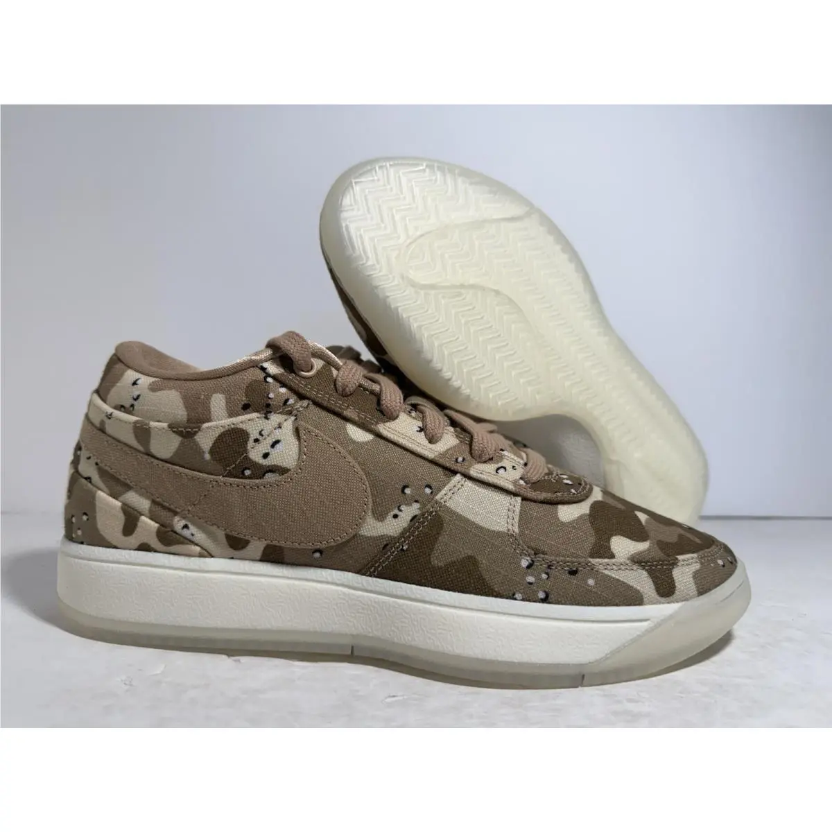 Nike Book 1 Desert Camo Men`s Size 7.5 Sesame Sanddrift White Natural IM1360 200