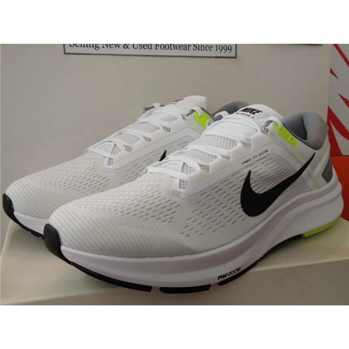 Nike shoes - Nike Air Zoom Structure 24 - DR9879 100 - White / Black - Platinum (UPC: 195869201863) 10