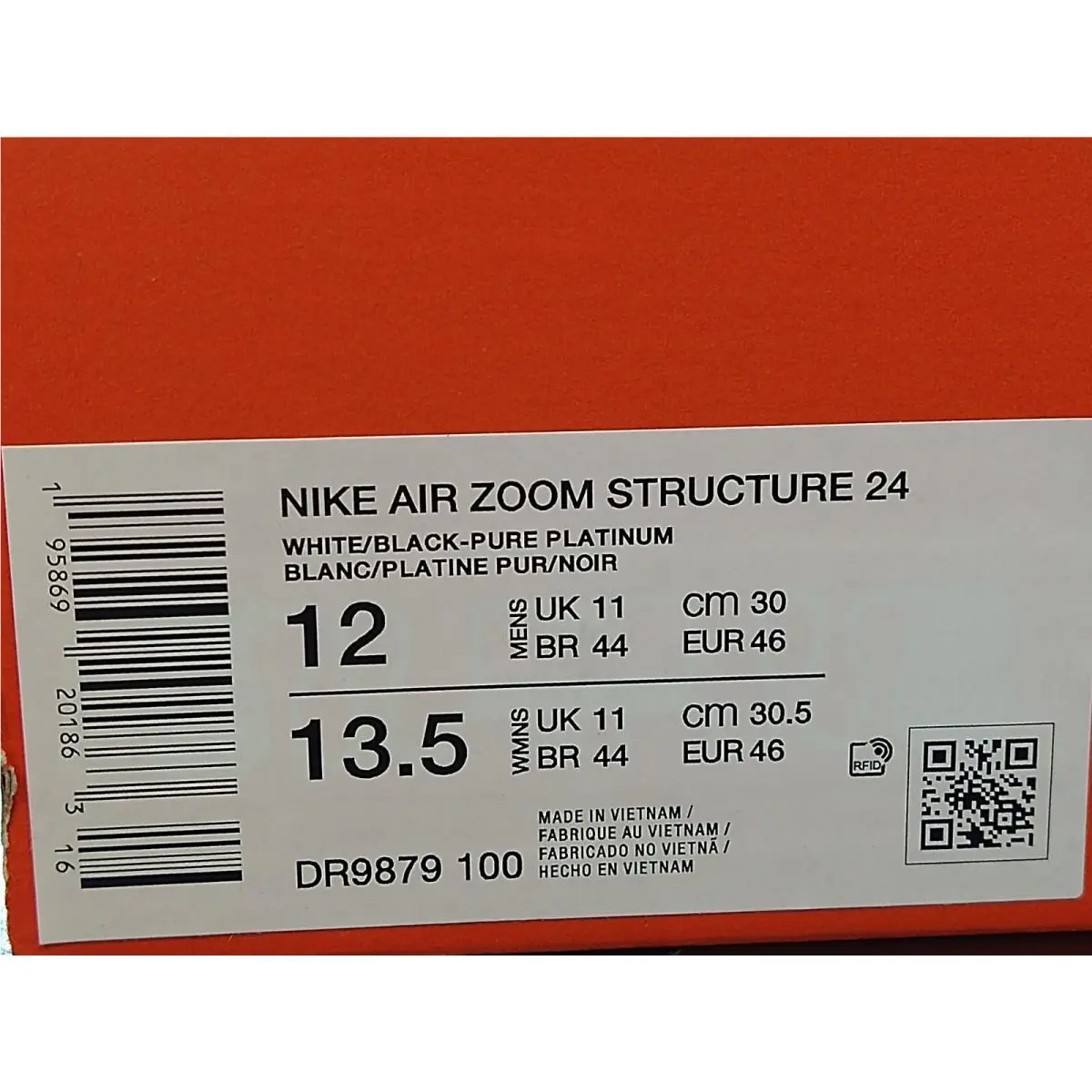 Nike shoes - Nike Air Zoom Structure 24 - DR9879-100 - White 7