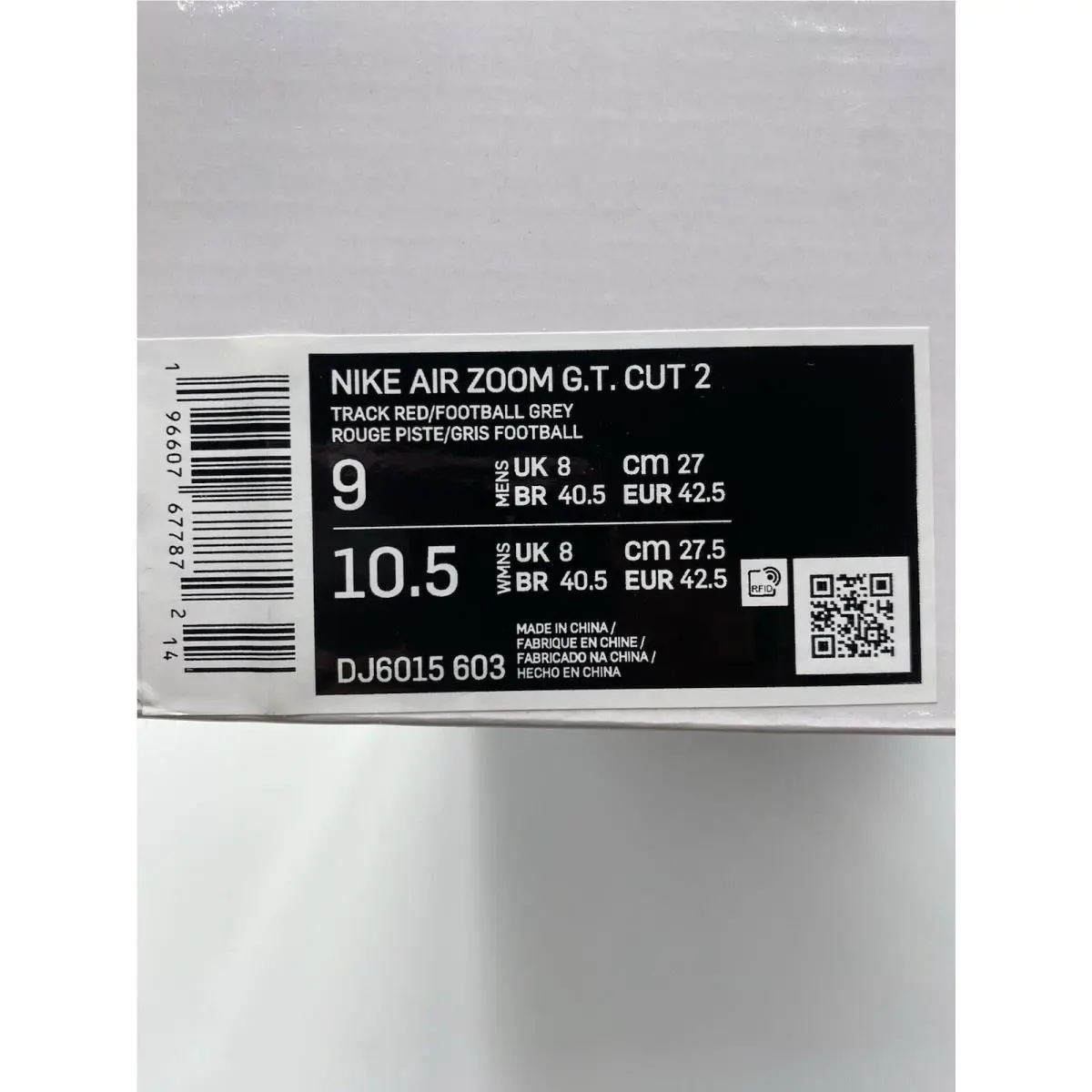 Nike shoes  - Track Red/Football Grey 6