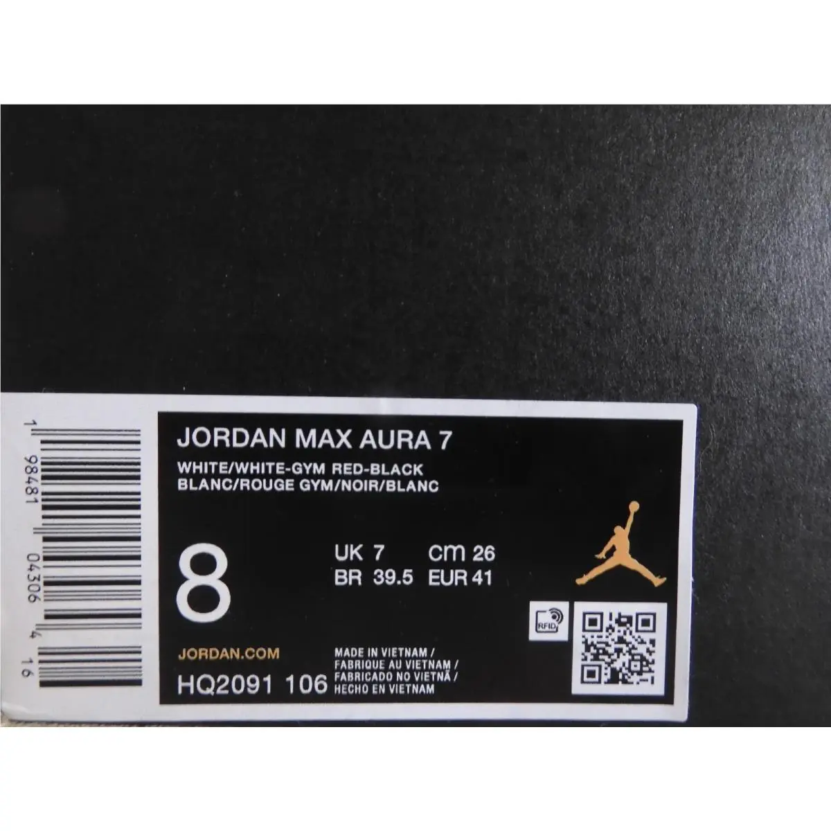 Nike shoes - Jordan Max Aura - Max Aura - HQ2091-106 - White (UPC: 198481043064) 6
