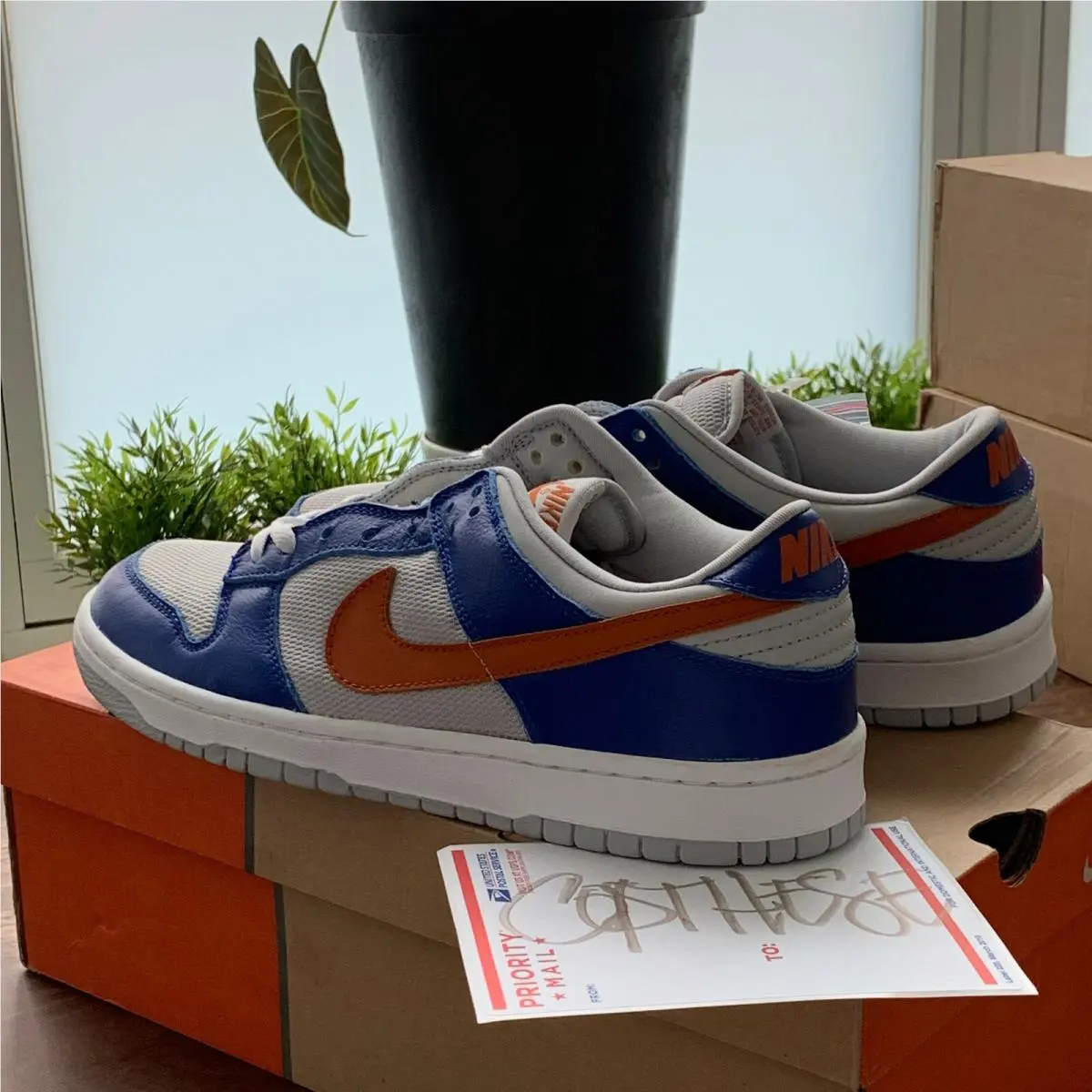 Nike shoes - Nike Dunk Low Pro - Dunk Low Pro - 624044-481 - Blue, Manufacturer: Sport Royal-Mesa Orange-Neutral Grey 5